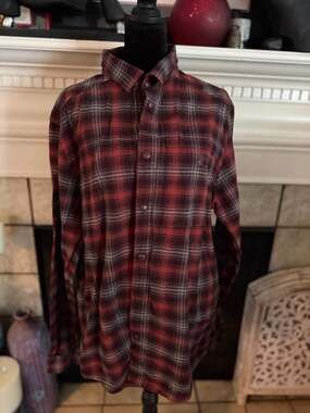Under Armour Tradesman Flex Long Sleeve Flannel Snap Shirt Red Plaid